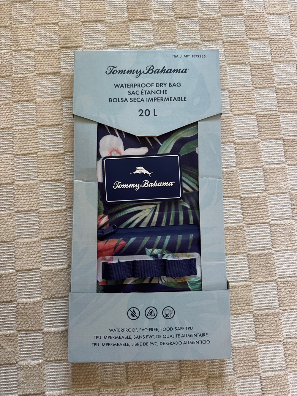 Tommy Bahama Tropical Floral Dry Bag - Navy, Green, Pink